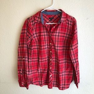 Talbots Plaid Button Down